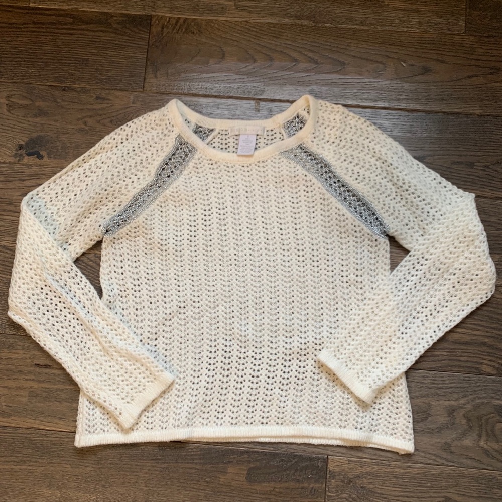 White and Silver Sweater